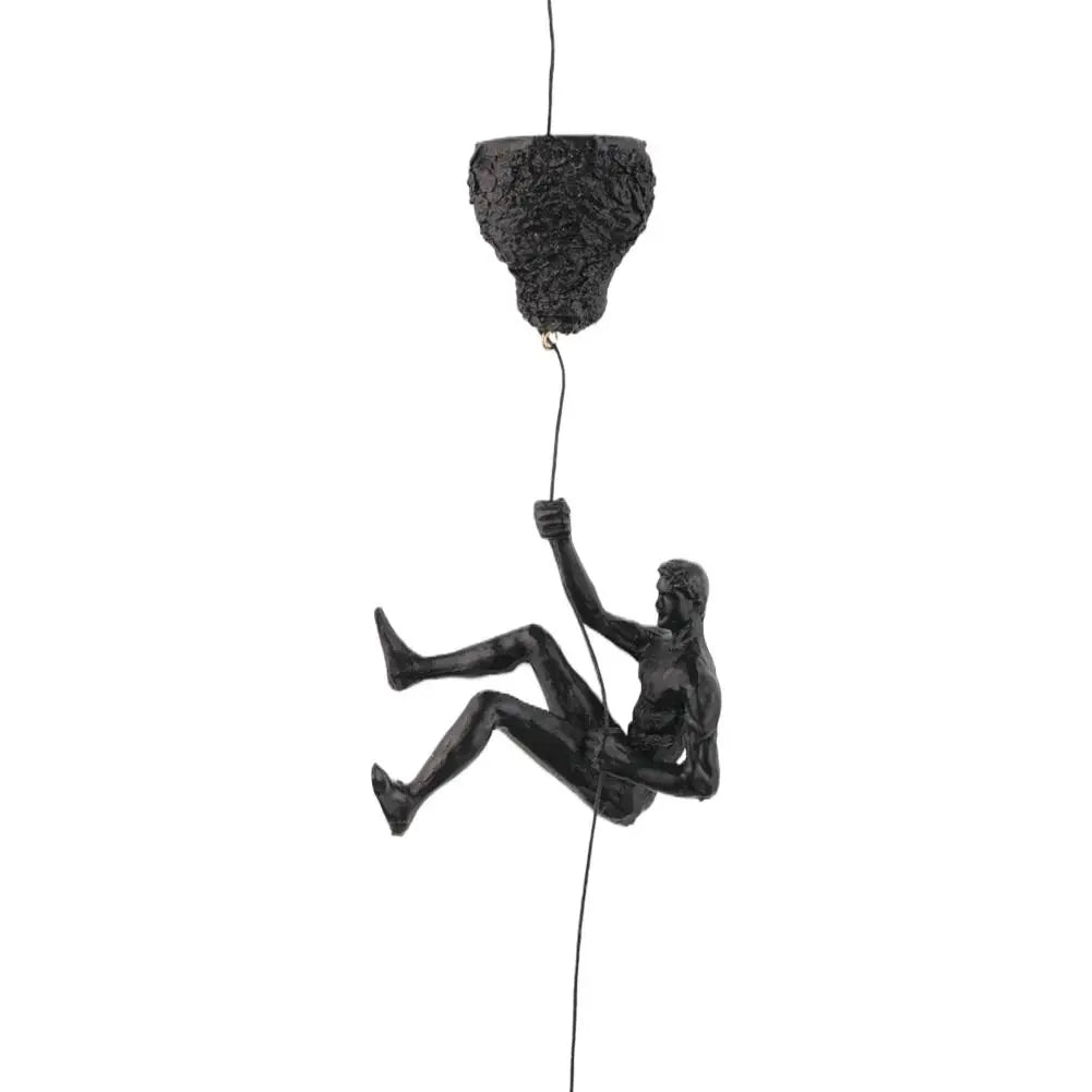 Climbing Athlete Man Art Sports Wall Hanging Ornaments Home Figures Miniatures Rock Climbing Man Resin Sculptures Statue ﻿ - 