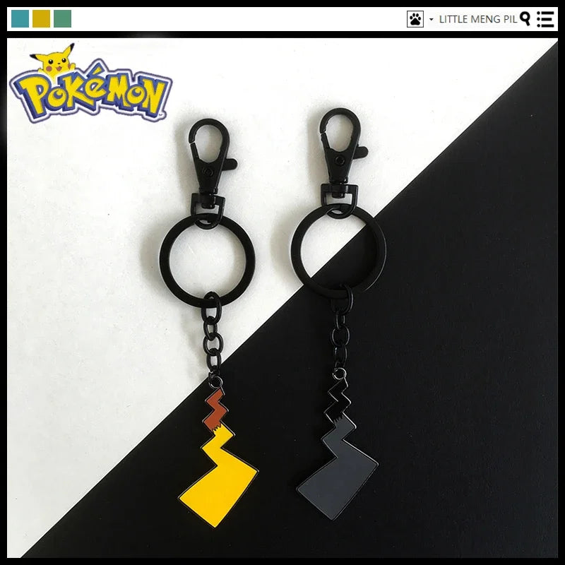 Pokemon Kawaii Pikachu Keychain Couple Jewelry Backpack Decoration Charms Cute Tail Pendant Anime Accessories Kids Toys Gifts