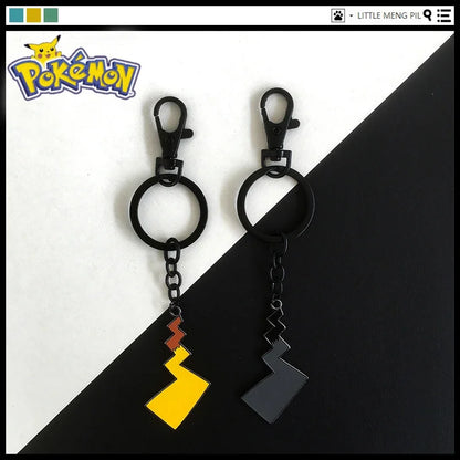 Pokemon Kawaii Pikachu Keychain Couple Jewelry Backpack Decoration Charms Cute Tail Pendant Anime Accessories Kids Toys Gifts