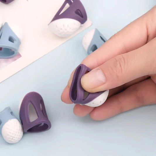 Sewing Thimbles Anti-Slip Finger Covers Multifunctional Silicone Thimbles Finger Tips Protectors Household DIY Sewing Supplie
