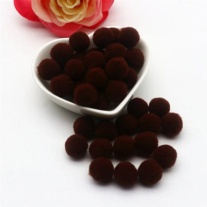 15g Fluffy Soft Pompom 8 Mm 10 Mm 15 Mm 20 Mm 25 Mm 30 Mm Plush Pompom DIY Home Decoration Crafts Toys - 17 / 25mm 15g