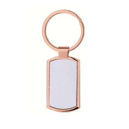 Personalised Photo Keyring, Personalised Sublimation Print Picture, DIY Picture Keyring - Rose golden