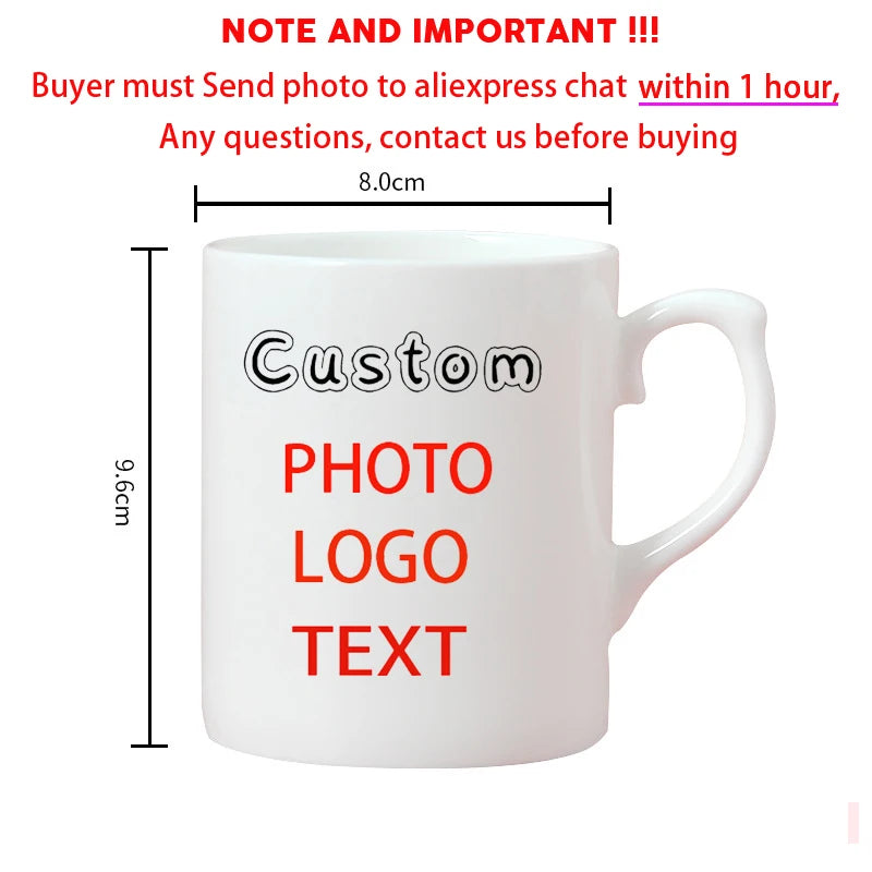 Personalized Photo Mug, Customize Family, Kids,Lovers,Logo, Text, Dog, Cat ,photos Mugs, Tea Milk Cup, Mother's Day Gift - Bo
