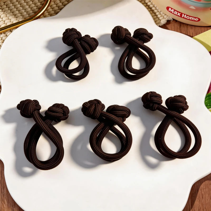 Simplicity Stretch Rubber Hair Ties for Women High Elasticity Fashion Girl Head Rope Scrunchie Hair Accessories - 17 5pcs