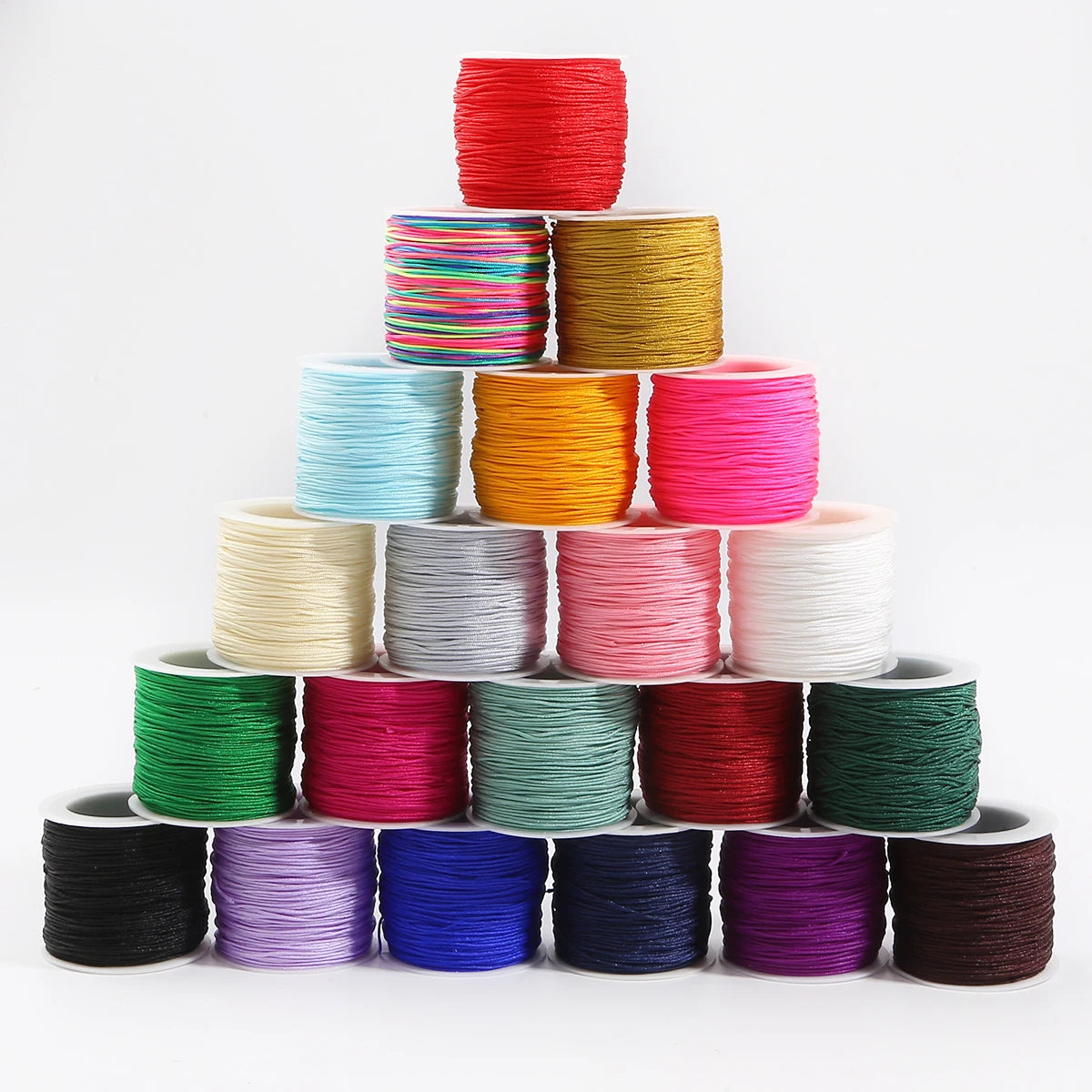 40m/lot 0.8mm Cotton Knotting Macrame Cord Nylon Thread String DIY Beading Braided Bracelet Jewelry Making