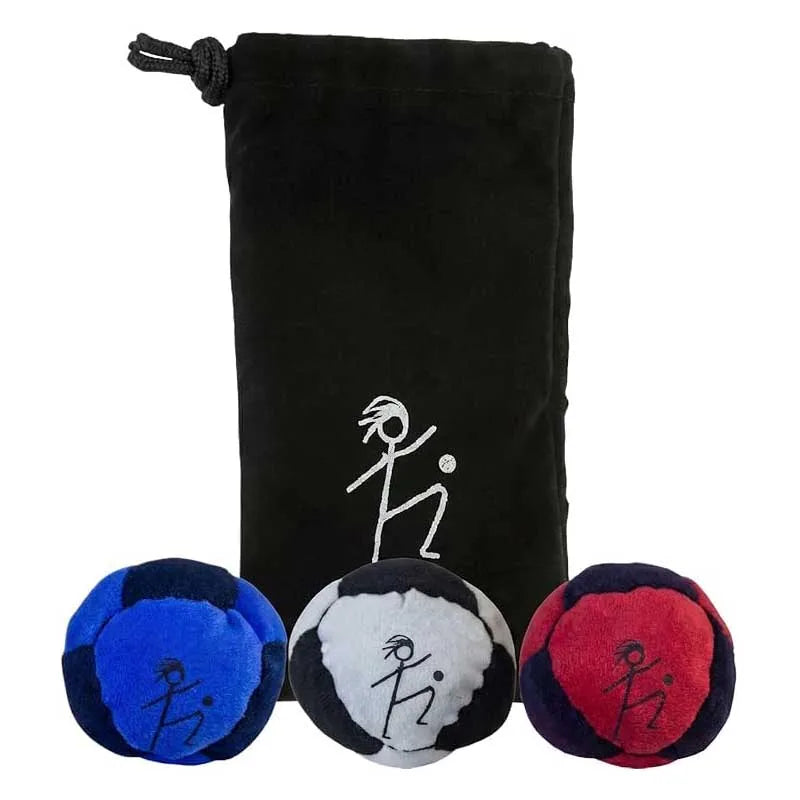 DirtBag Hacky Sacks Ball,Assorted Hacky Sack Footbag Bulk Hand-Made Sand Filled for Adults, Juggling Balls for Party &Trainin