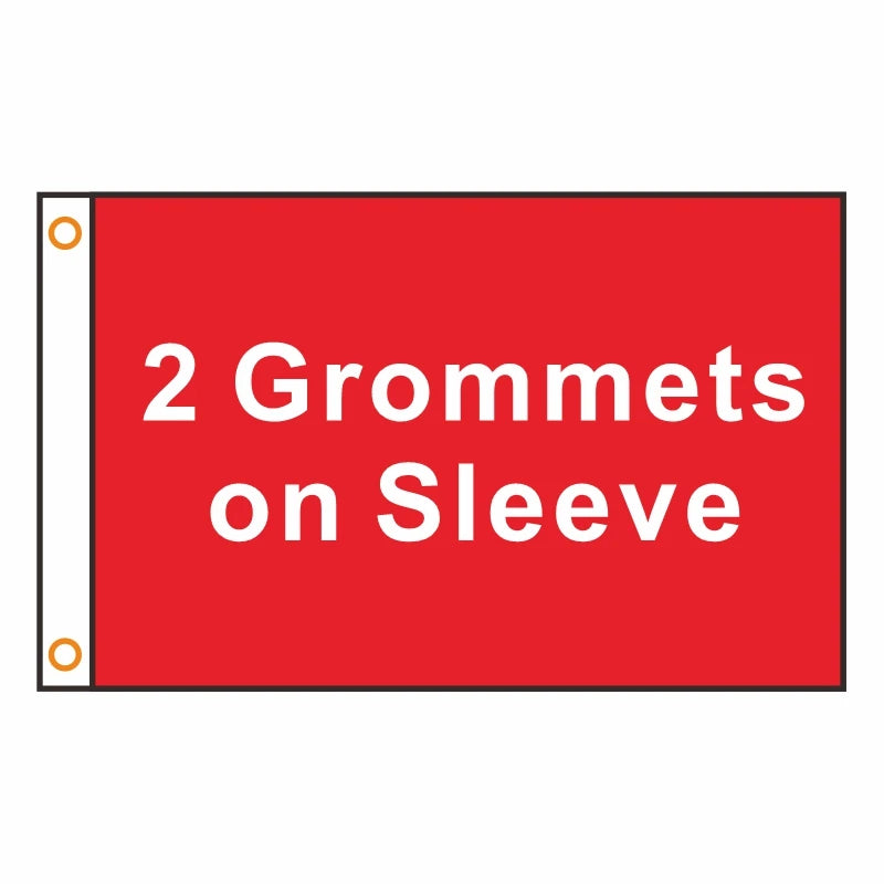 Digital Print Custom Flag Any Size Company Logo Outdoor Sport Advertising Banner Polyester Sleeve Brass Grommets Decor - 2 gr