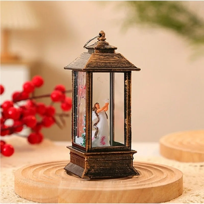 1PC Light Night Light Christmas Interior Light Desktop Decoration Christmas Tree Santa Claus Decorative Desktop Decoration No