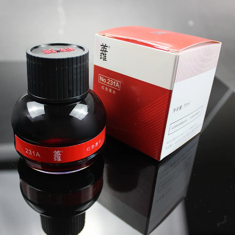 Hero Ink for Writing and Calligraphy Black Pure Blue Red Blue Black Non-Carbon Ink 233A/231A/232A/234A/440/204 ink supplies -