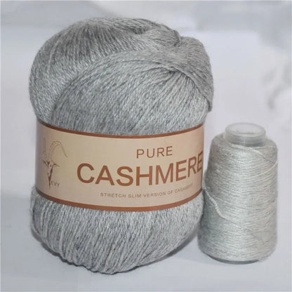 Crochet Cashmere Yarn, Soft Hand-Knitted Wool, Baby-Friendly Knitting Thread, Luxurious Yarn for Scarves, Crochet Projects, K