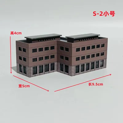 Architecture 1:300 ABS Building Scene Plastic Assembly Model Train Layout Design Materials - 18
