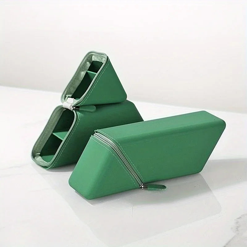 Stylish Silicone Pen Holder-Foldable Desktop Organizer for Office & Study,Multi-Purpose Stationery Cup,Perfect Gift for Stude