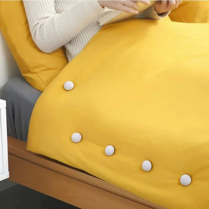 4-8PCS BedSheet Quilt Clip One Button Unlock Duvet Cover Fastener Clip Anti Slip Blanket Buckles Quilt Holder Fixator Gripper
