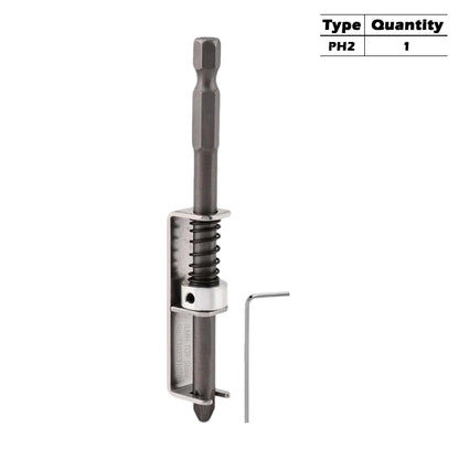 iLMH Spring-loaded Screw Holder Bit, Anti-Drop Screw Fixing Bit Power Tool Accessories, Drill Bit Holder for PH2 T20 T25 Scre