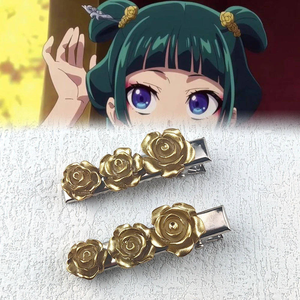 Anime The Apothecary Diaries Maomao Hairpins Cosplay Accessories Headwear Women Girls Halloween Props Jewelry Gift - H018-2pc
