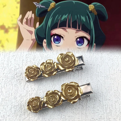 Anime The Apothecary Diaries Maomao Hairpins Cosplay Accessories Headwear Women Girls Halloween Props Jewelry Gift - H018-2pc
