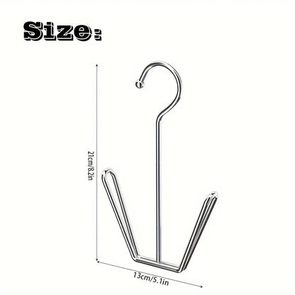 2pcs ​Stainless Steel Shoe Rack Hanging Drying Rack Bathroom Organizer Space Saving Multi-Functional for Entryway Balcony