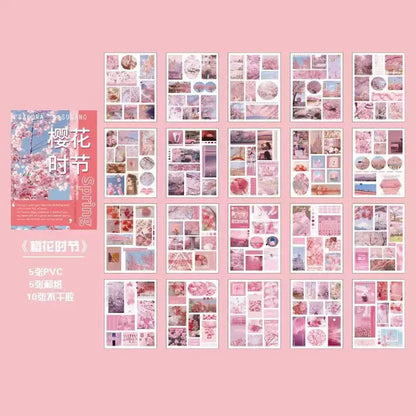 Stickers Book Landscape Decorative Decal Film Impression Seal For DIY Diary Planner Scrapbook Album School Supplies Stationer