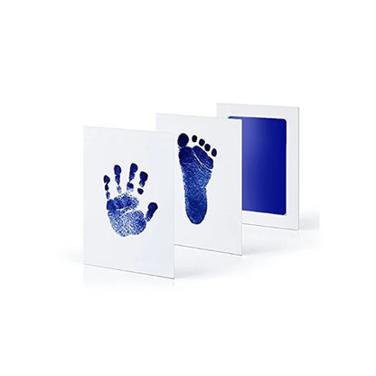 Pet Handprint Footprint Kit No Touch Cat Dog Paw Print Newborn Birth Souvenir Ink Pad New Born Gift - Deep Blue