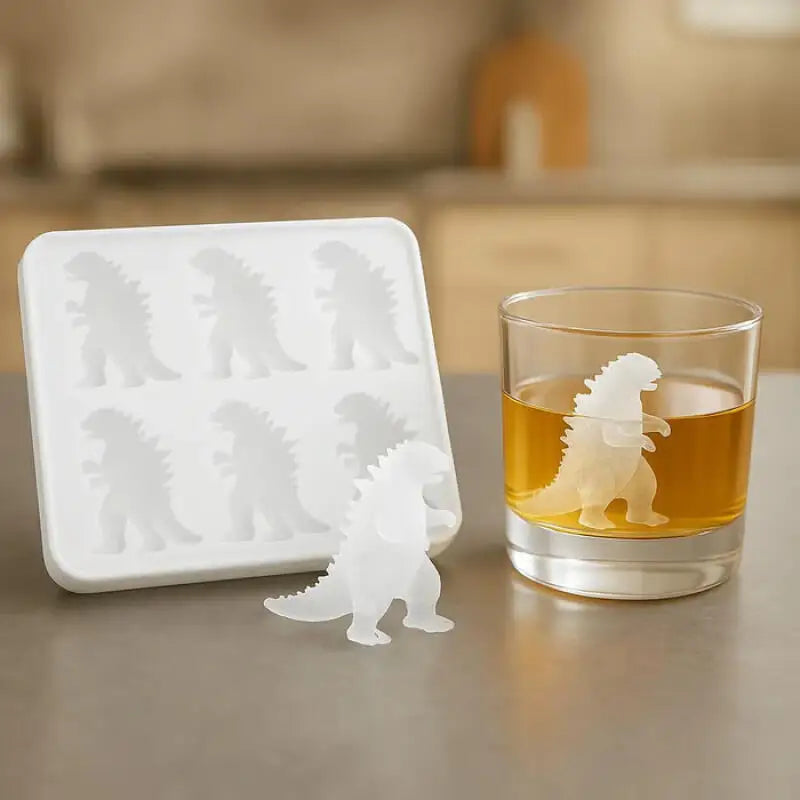 6 Grid Monster Ice Mold Large Silicone Ice Cube Molds Makes Ice Dragon DIY Ice Maker Ice Cube Tray Household Ice Lattice Whis