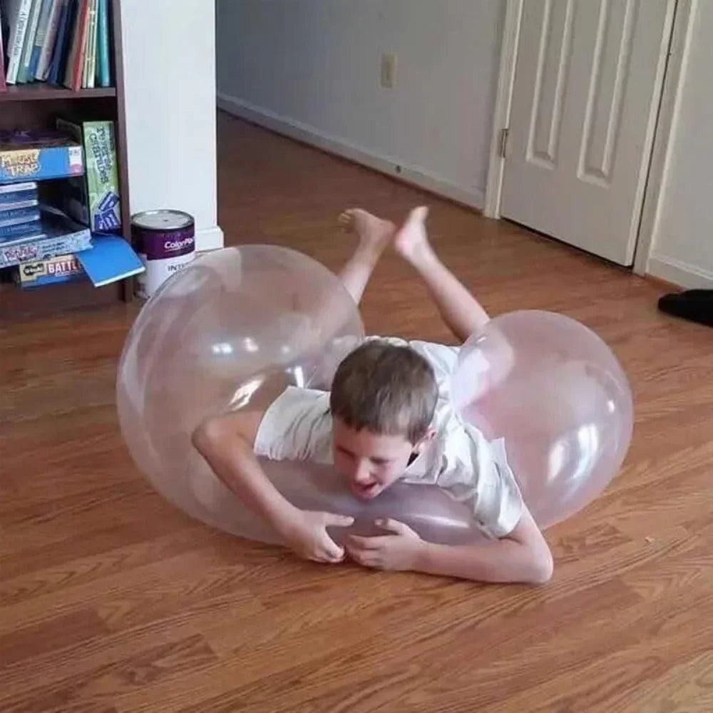 Bubble Ball Reusable Children Outdoor Soft Inflatable Giant Elastic Water-filled Ball Balloon Toy for Beach Fun Party Game Gi