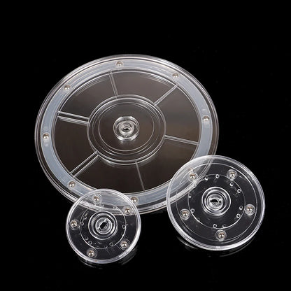 Turntable Acrylic 360 Rotating Display Stand Transparent Round Base Lazy Susan Jewelry Decor Swivel Plates Furniture Hardware