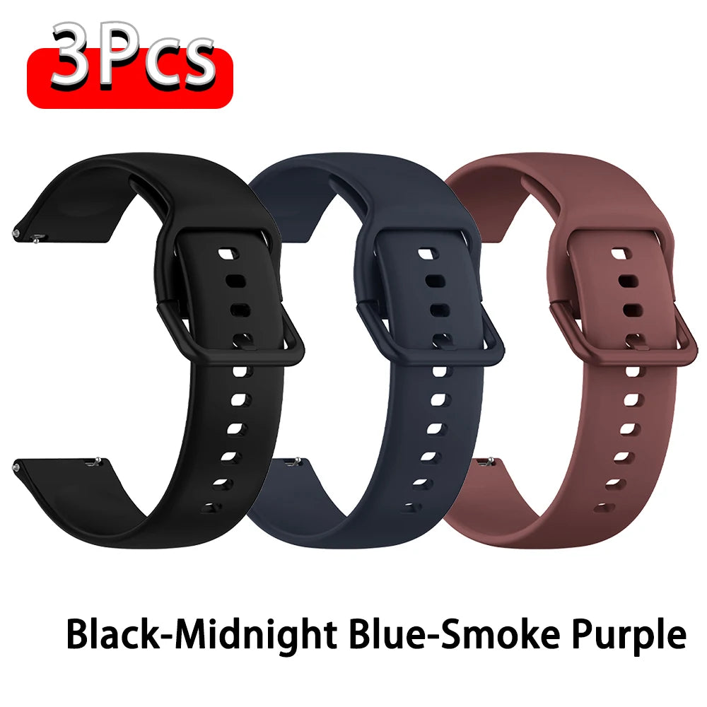 Strap For Amazfit GTS 2/4/3/GTS 2/4 Mini/GTR 4/2/2e 20mm/22mm Watch Silicone Sport Bracelet Amazfit bip 6 5 3/u pro Series ba