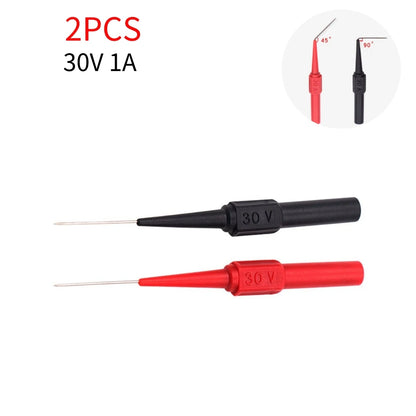 2/4/6pcs Insulation Piercing Needle Pin Non Destructive Multimeter Test Probe 10A 600V for 2/4mm Test Lead Multimeter Test Pr