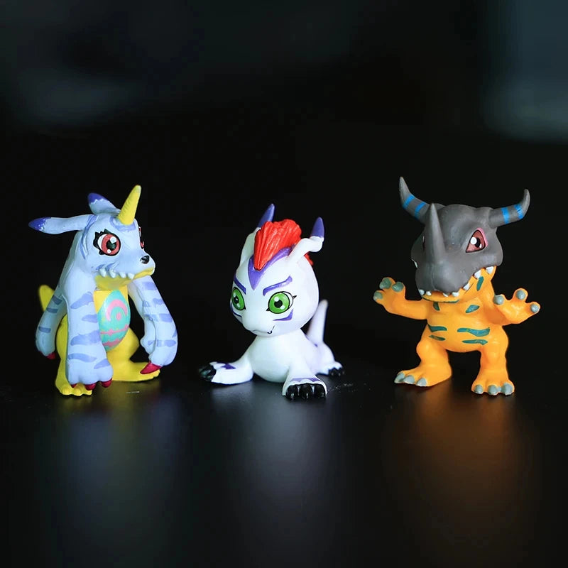 Hot 9Pcs/set Digimon Digimon Adventure Anime Figure Model PVC Collection Ornaments Statue Dolls Birthday Toy Gifts Gifts