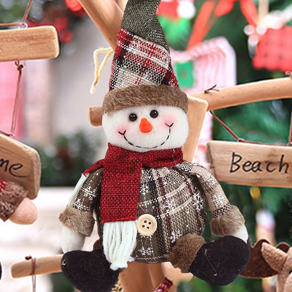 Santa Claus Doll Chirstmas Decorations Home 2025 Decor Table Elk Doll Christmas Ornaments Xmas Navidad Gifts Happy New Year 2