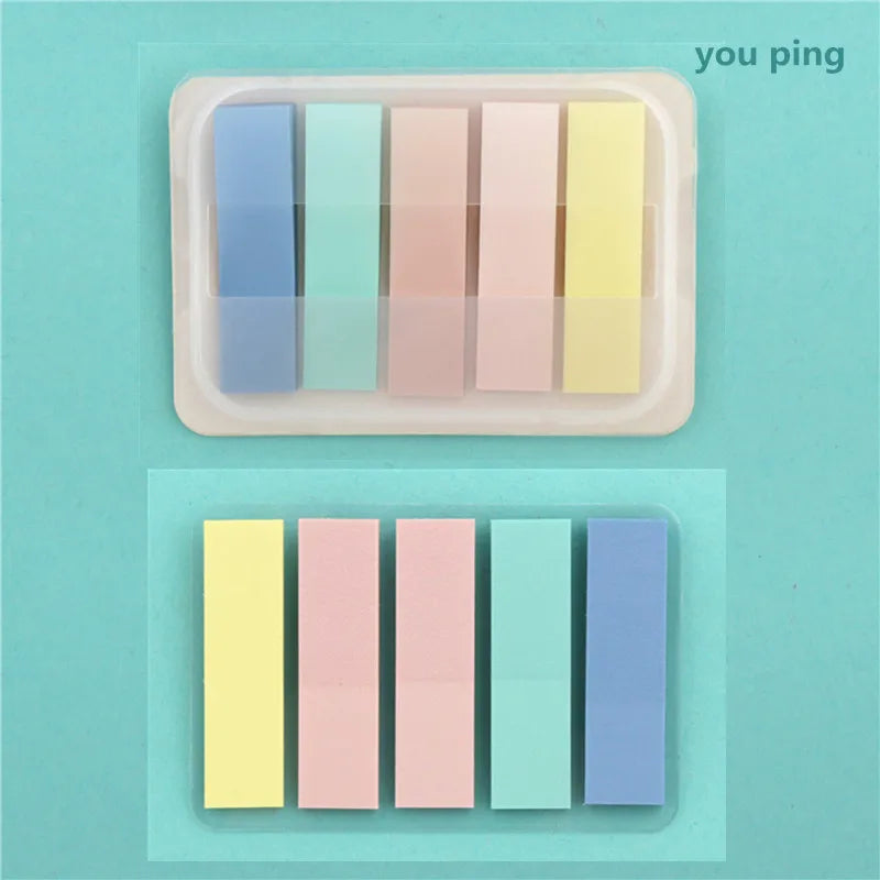 15 Types Color Self Adhesive Memo Pad Sticky Notes Bookmark Point It Marker Memo Sticker Paper Office School Supplies - V