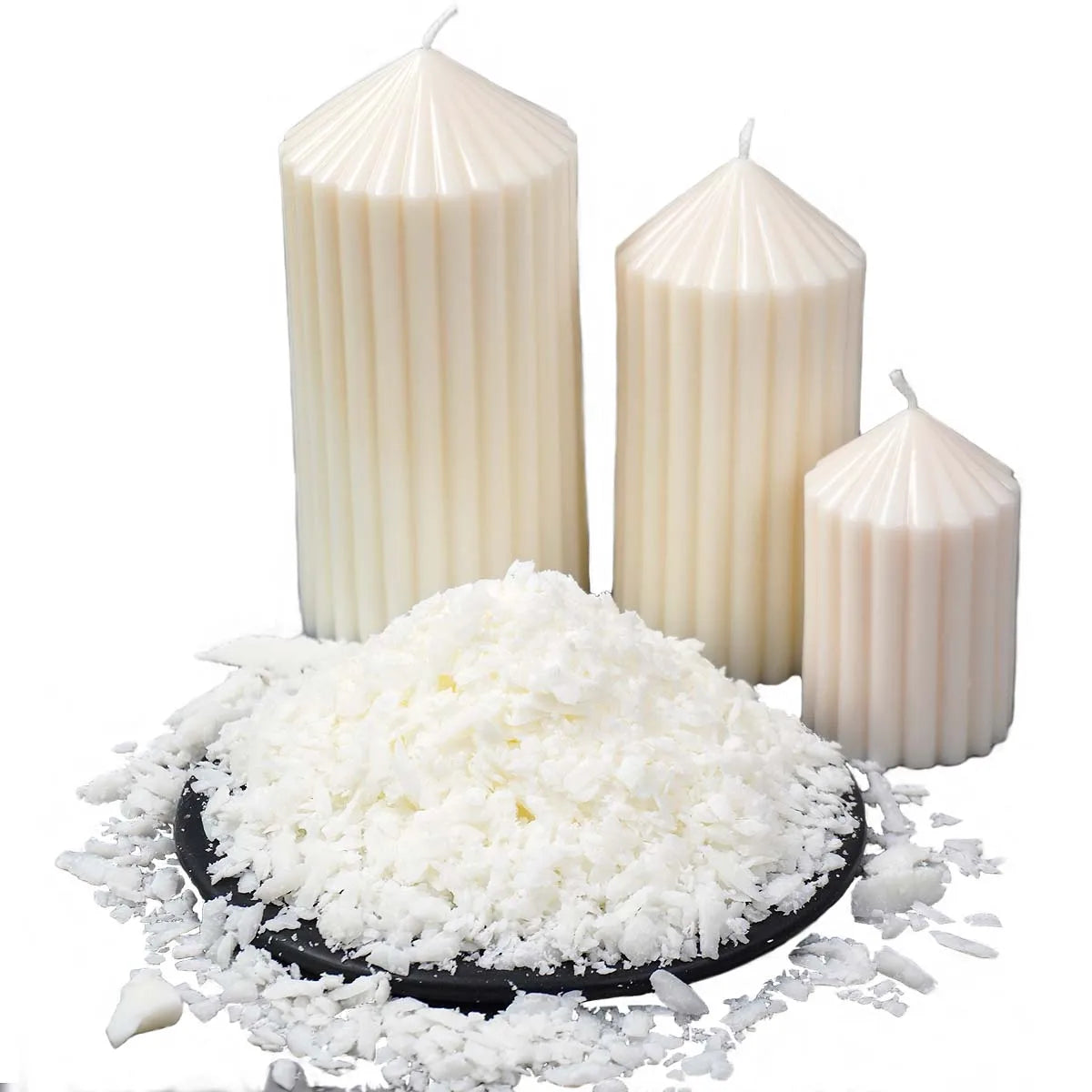 500g/1kg Natural Soy Wax Flake DIY Candle Making Supplies Scented Candle Raw Material Smokeless Candles Wicks Making Crafts