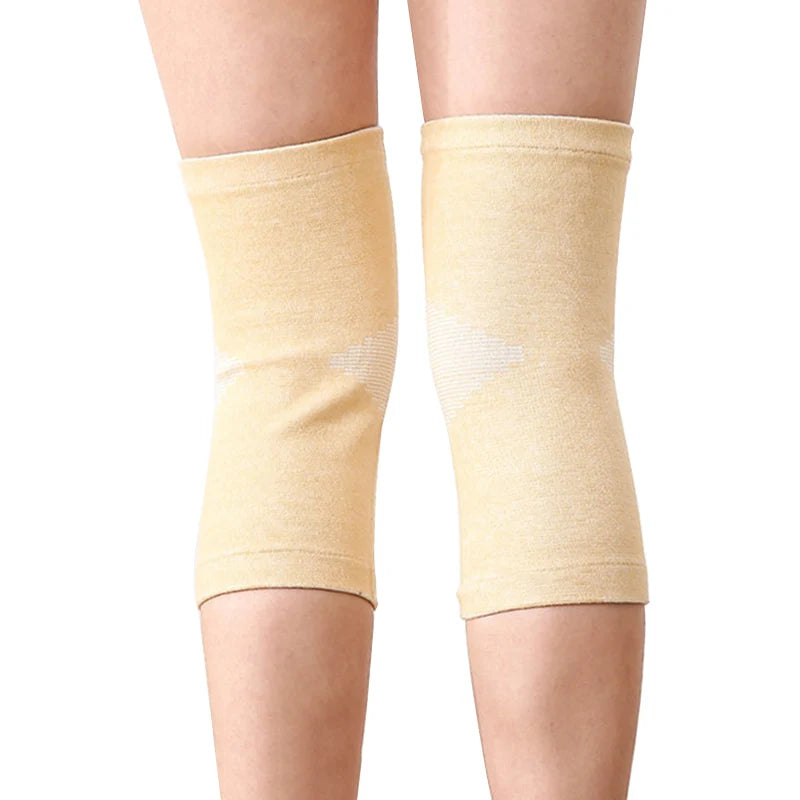 Bamboo Charcoal Knee Warmers for Men & Women - Breathable Thin-Knit Thermal Sleeves with Anti-Slip Grip, Joint Support Comfor