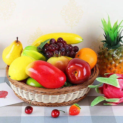 Artificial Fruits and Vegetables Home Decoration Fake Orange Peach Apple Pear Grape Lemon Peach Ornament Food Photography Pro