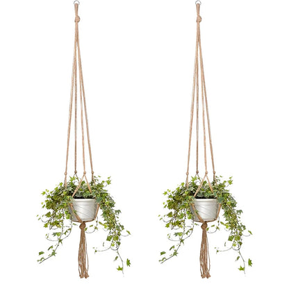 Hanging Plant Pot Hanging Basket Vases with Hook Creative Macrame Suspension Plant Planters for Hanging Flower Pot Net