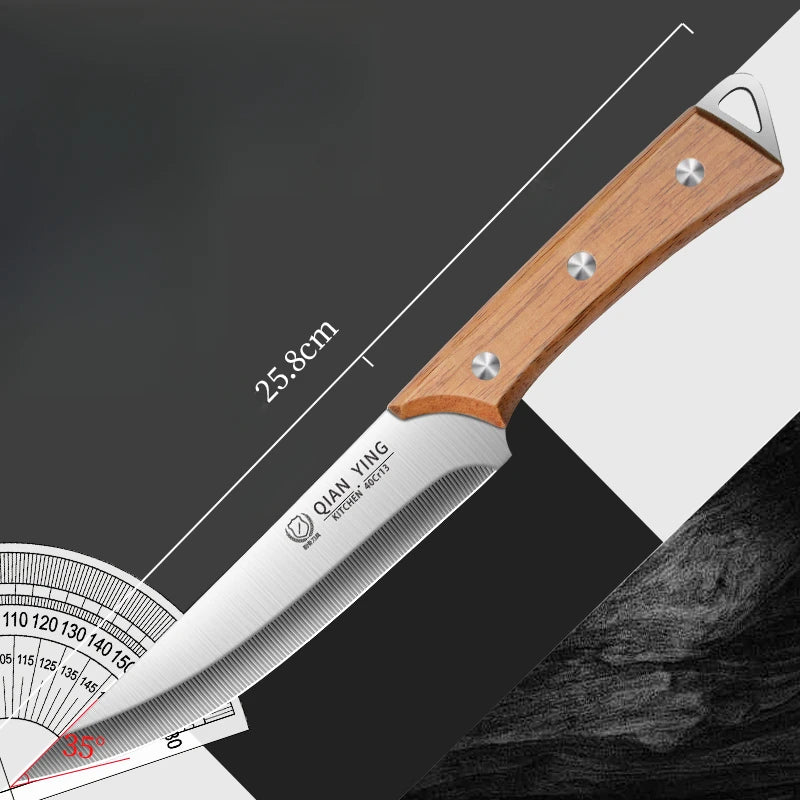 Boning Knife Household Sharp Stainless Steel Slaughter Knife Fruit Knife Sheep Skin Slicing and Peeling Knife Slaughter Knife