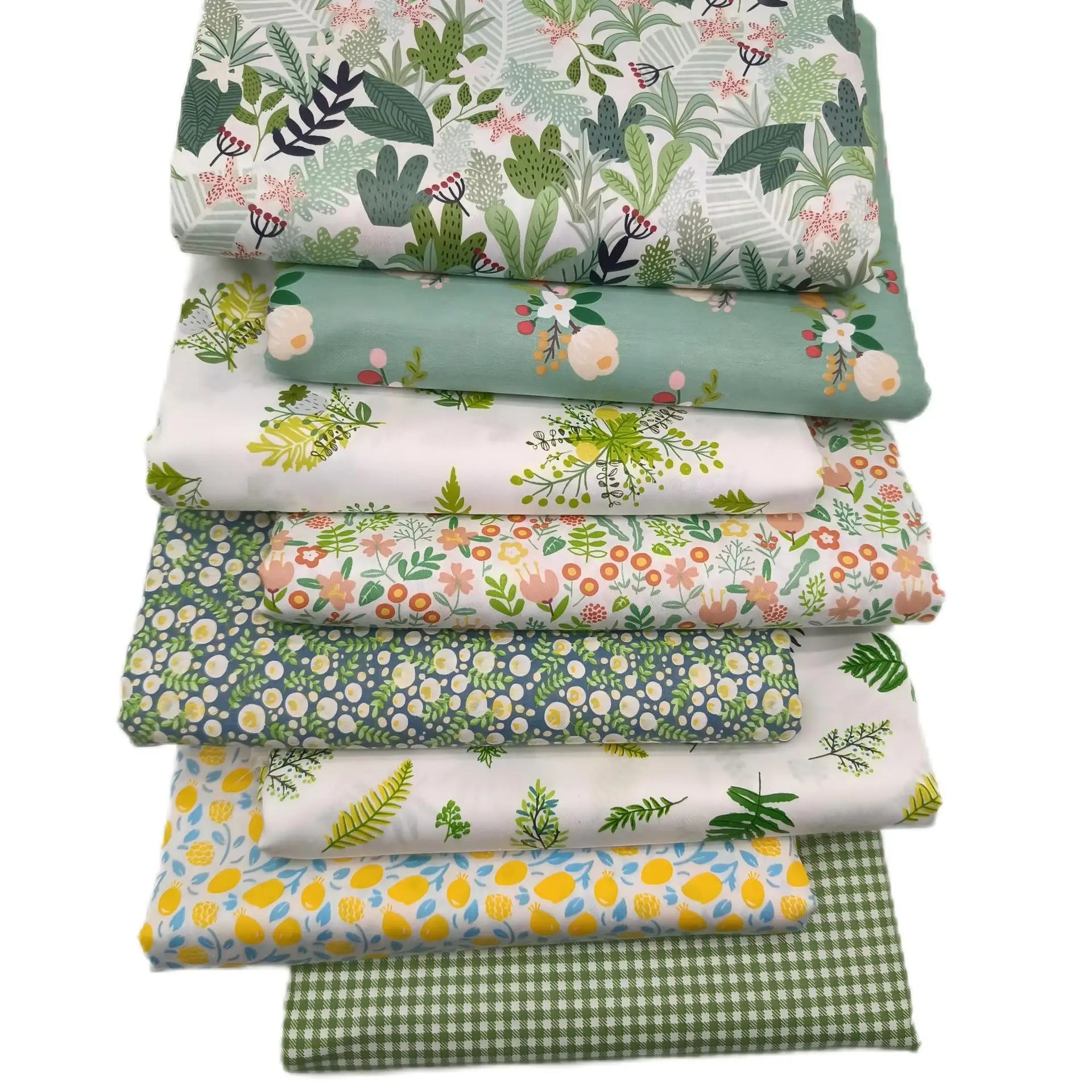 8PCS 20x 25cm Squares Cotton Craft Fabric Cloths for DIY Bundle Patchwork Quilting Sewing Scrapbooking Artcraft
