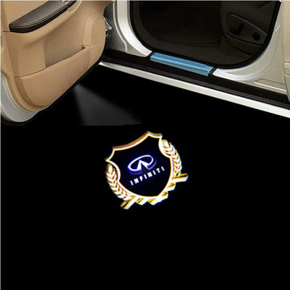 LED Emblem Lamps Car Door Welcome Logo Light for Infiniti Fx35 Q50 QX60 QX50 Q59 Q70 Q30 G37 G35 Car Goods - LOGO C
