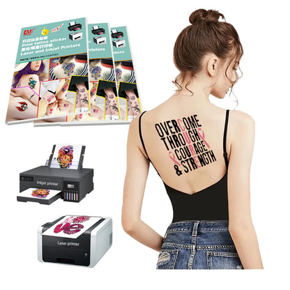 A4 Size For Inkjet Printer Printable Transparent Tattoos Printing Paper Transfer Paper Temporary Tattoos Sticker - Inkjet Tat