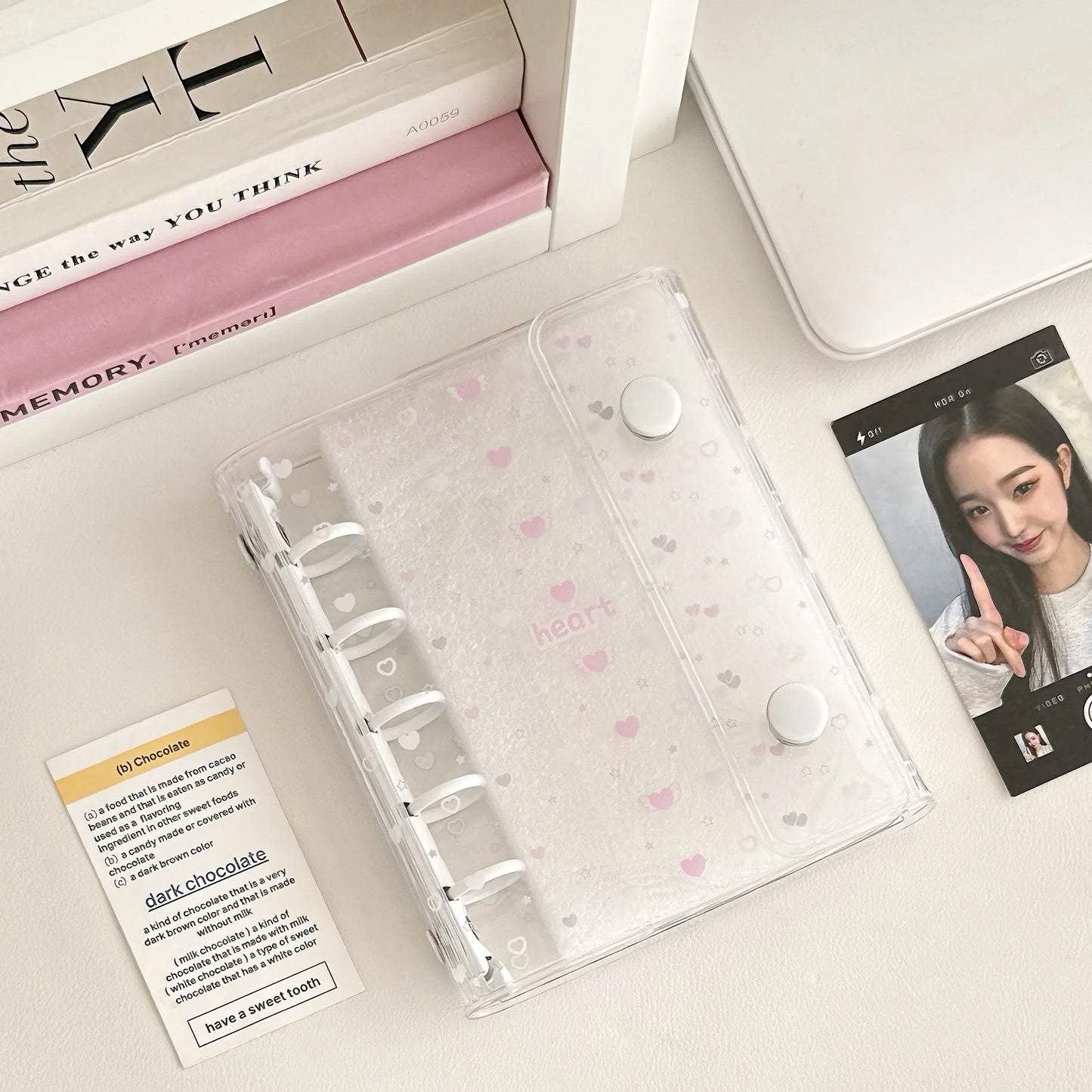 M5 Handbook inner Page 3-inch Card Booklet Loose Page DIY Binder Photocards Collect Book Diary Agenda Planner DIY Cover Album