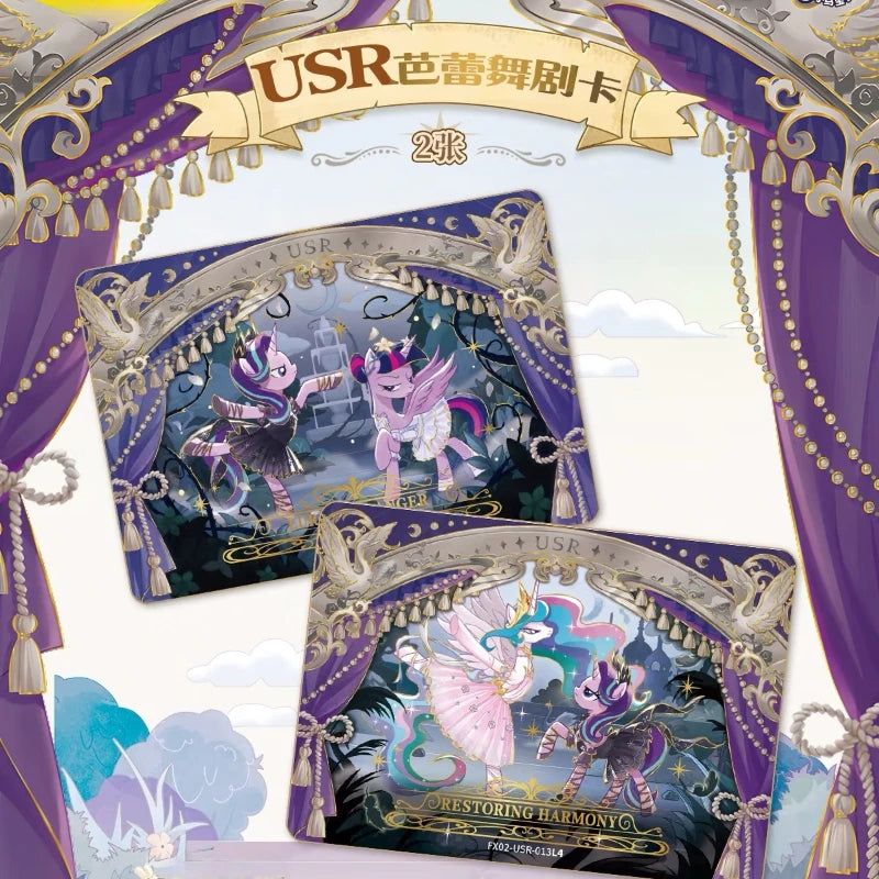 KAYOU Genuine My Little Pony Card Friendship Forever Cards Star Pack Gorgeous Gilded Princess Cards Collectible Card Toys Gif
