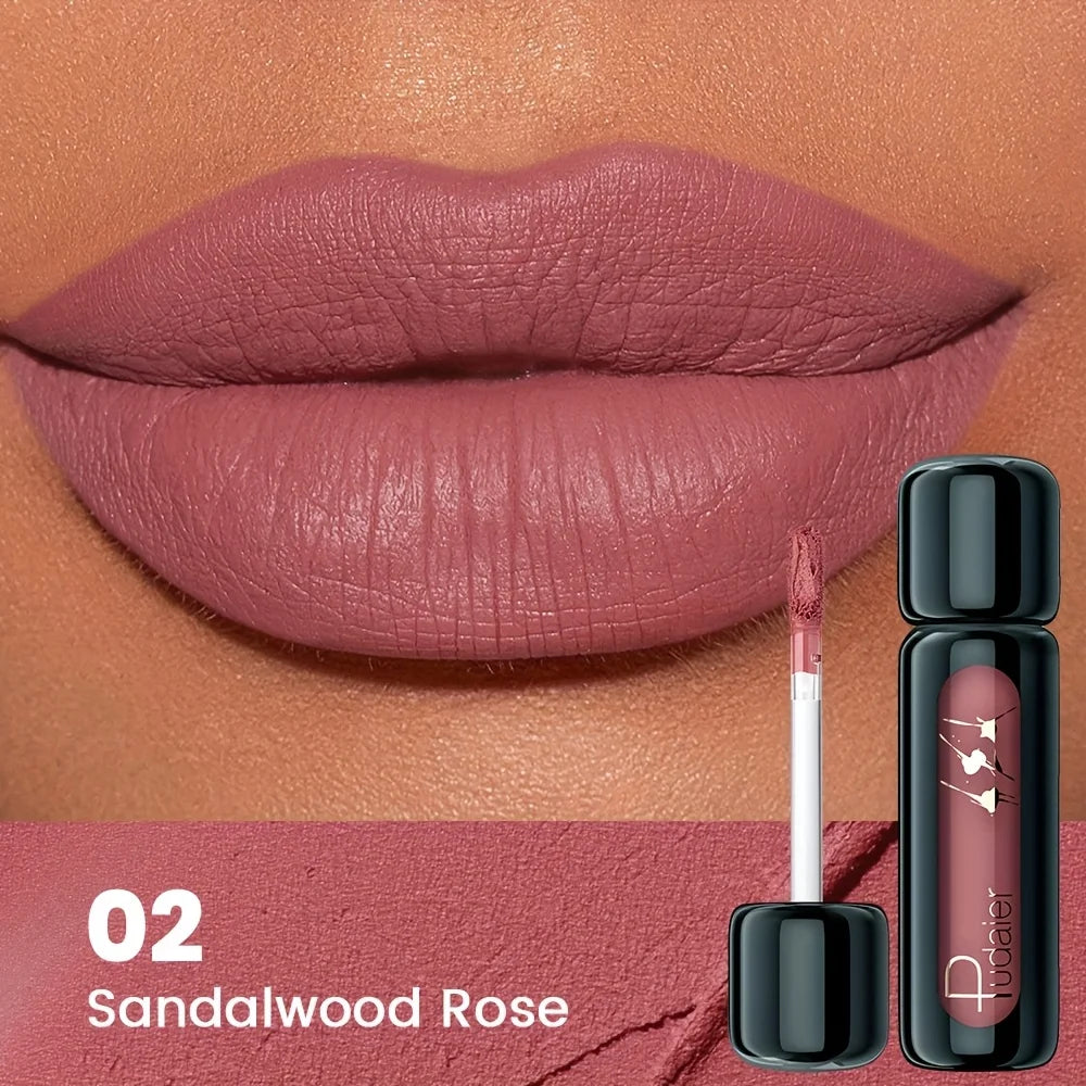 1pc Matte Velvet Lip Gloss, Highly Saturated Liquid Lip Mud, Non-Stick Long Lasting, All Skin Tones Compatible,Mother's Day G