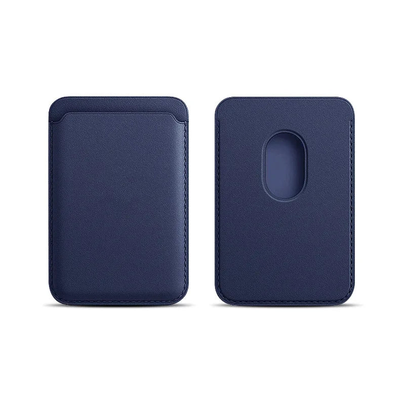 Magnetic Card Holder Leather PU Card Sleeve ID Card Holder Mobile Phone Back Sticker Bag For Magsafe iPhone 17 Card Holder Co