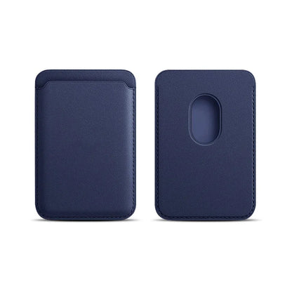 Magnetic Card Holder Leather PU Card Sleeve ID Card Holder Mobile Phone Back Sticker Bag For Magsafe iPhone 17 Card Holder Co