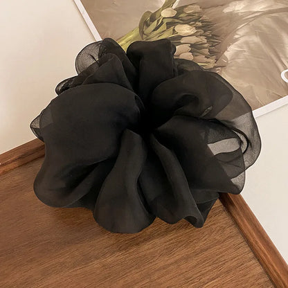 Large Mesh Hair Rope for Women Simple and Fashiona Does Not Hurt The Hair Hair Rope Cute Girl High Ponytail Scrunchie