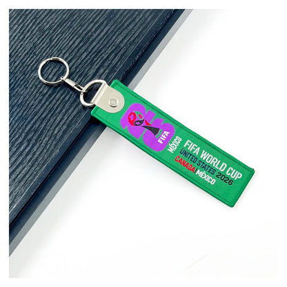 2026 FIFA Trophy Keychain Football Trophy Pendant Soccer Fan Souvenir Backpack Charm Collectible Gift Mascot Model - O