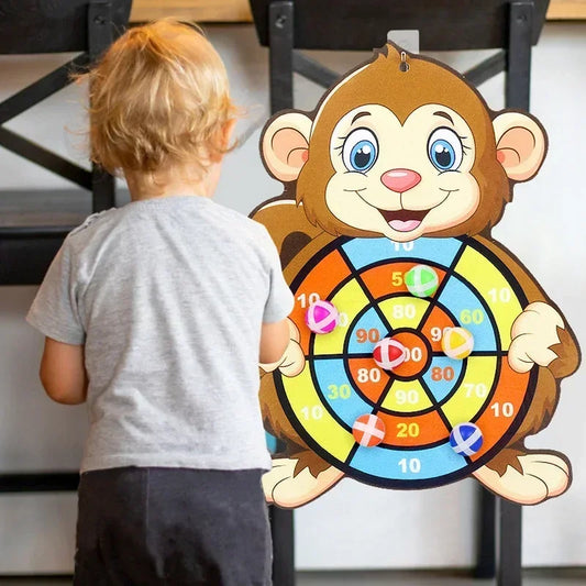 Educational Games Dart Board Stickey Ball Dart Kid Toy Child Montessori Games Indoor Sports for Children Montessori Toys Gift