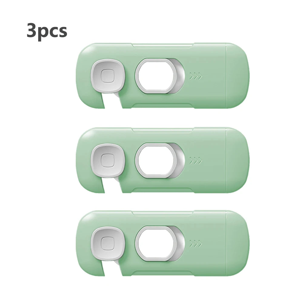 1/2/3/5pcs Child Safety Cabinet Lock Security Protection Home Refrigerator Safety Buckle Baby Anti-Pinch Hand Drawer Door Loc