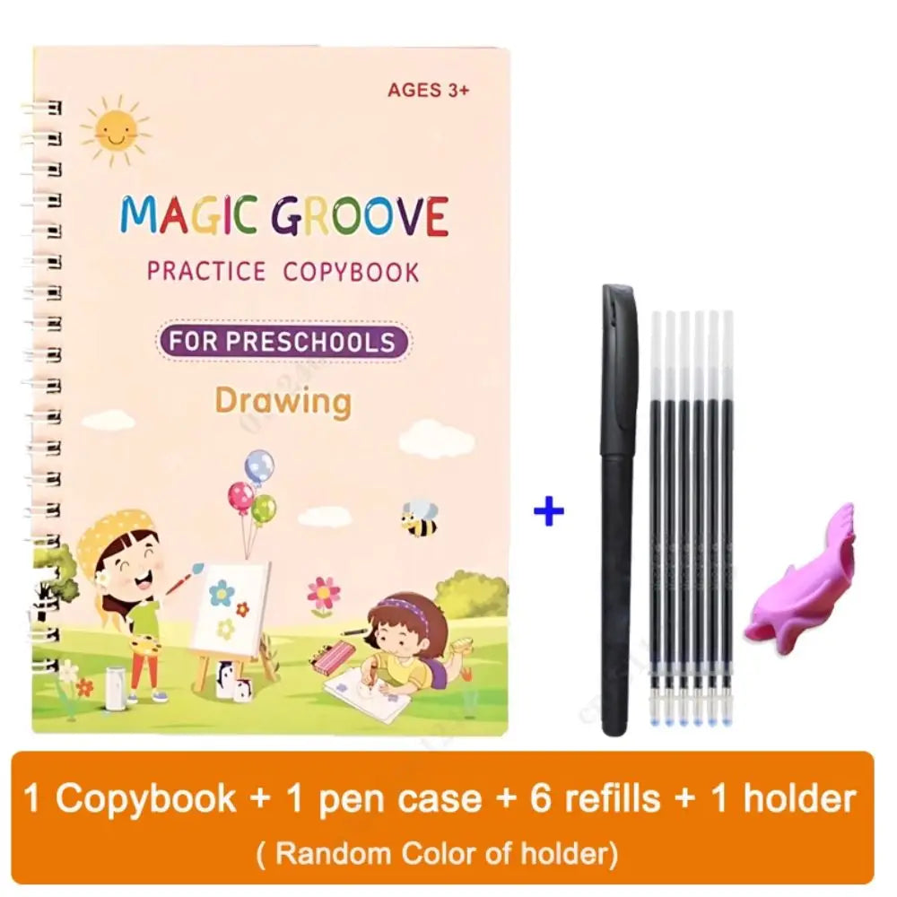 Writing Exercise Books English Groove Magic Practice Copybook Children's Book Learning Numbers Letters Alphabet Calligraphy G