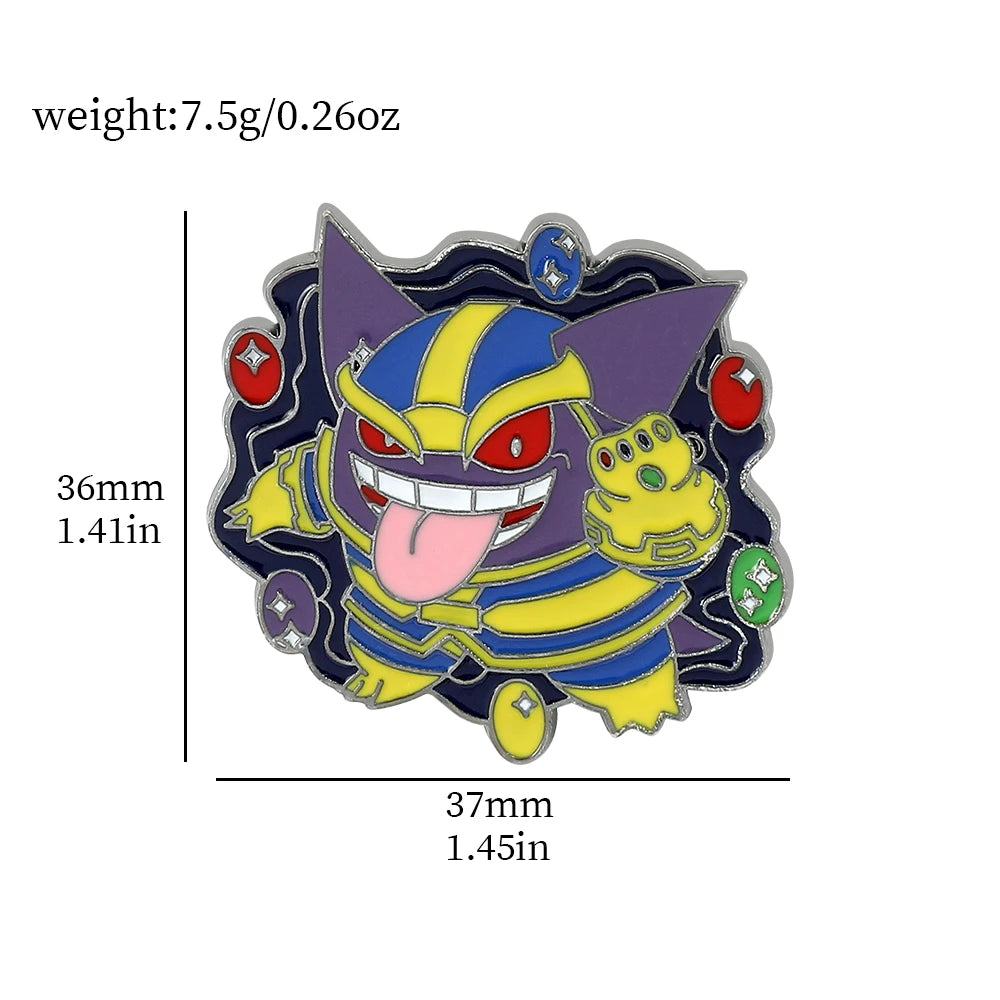 Gengar Cartoon Brooches Anime Enamel Lapel Pins for Backpack Accessories Fans Collection Brooches Jewelry Gift - Gengar 13